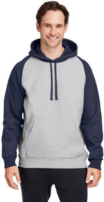 Team 365 Adult Unisex Zone HydroSport 11oz Heavyweight Colorblock 70/30 Cotton/Poly Pullover Hooded Sweatshirt